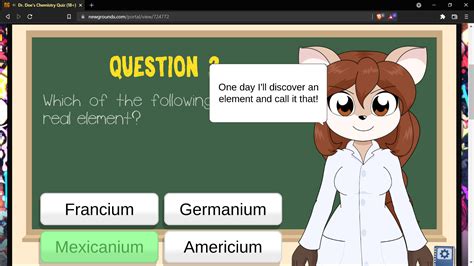 Dr. Does Chemistry Quiz (18+)